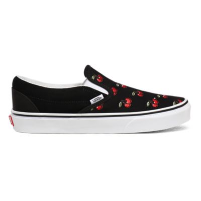 cherry slip on vans