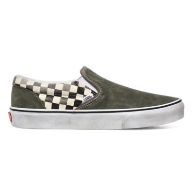 Washed Classic Slip-On Shoes | Green | Vans