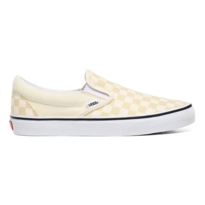 Checkerboard Classic Slip-On Shoes | White | Vans
