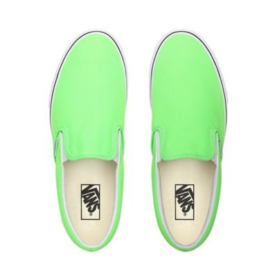 Neon slip on on sale vans