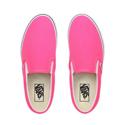 Neon slip store on shoes