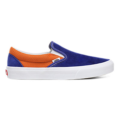 P&C Classic Slip-On Shoes | Blue, Orange | Vans