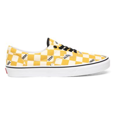 yellow vans classic skate shoes