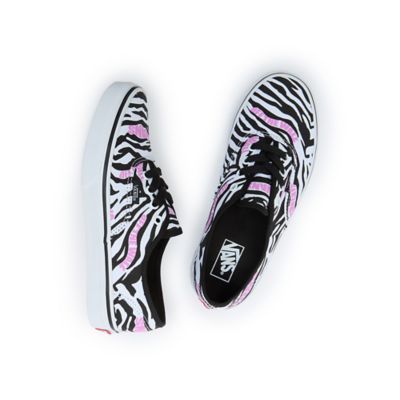 Black hot sale zebra vans