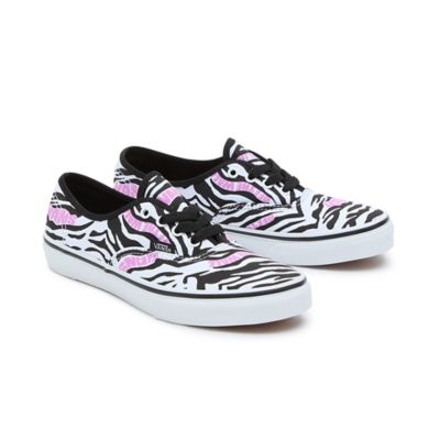 Youth Zebra Daze Authentic Shoes (8-14 years) | Black | Vans