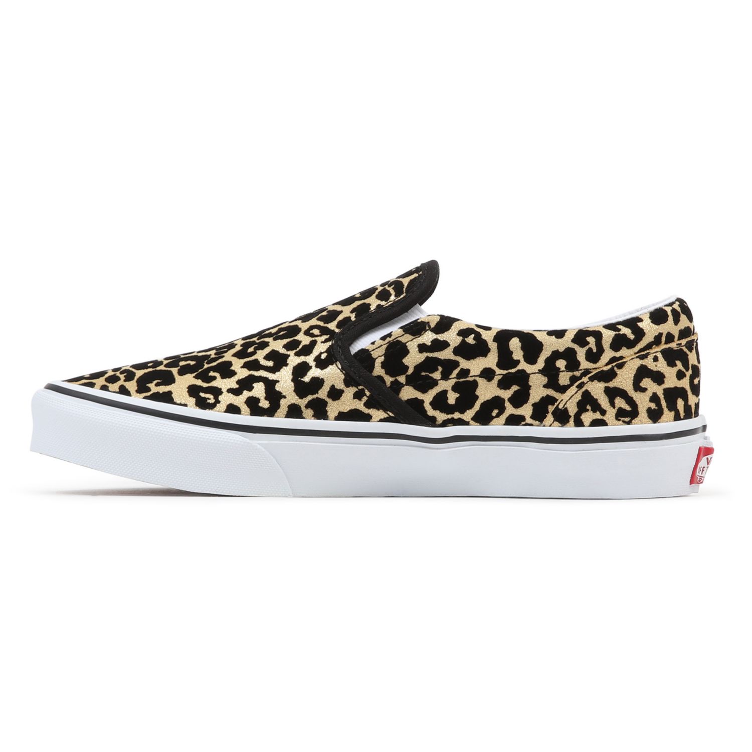 Vans mini leopard deals slip on