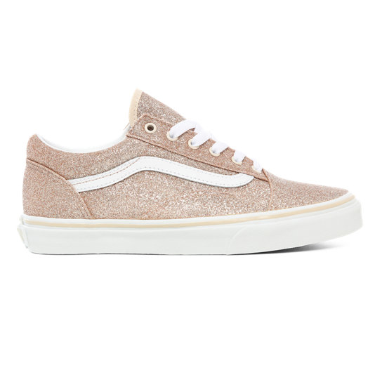 Youth Glitter Old Skool Shoes (8-14+ years) | Pink | Vans