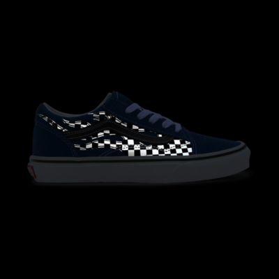 Vans checkered store flame old skool