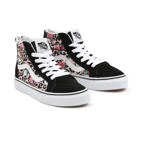 Youth+Leopard+Floral+Sk8-Hi+Zip+Shoes+%288-14+years%29