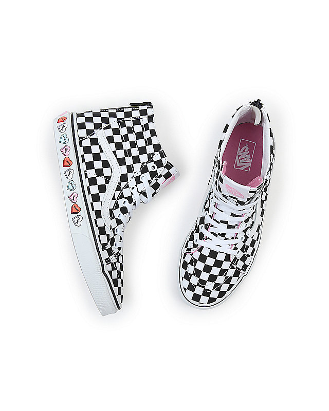 Youth Candy Hearts SK8-Hi Zip Shoes (8-14 years) 2