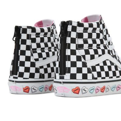 High top store white checkered vans