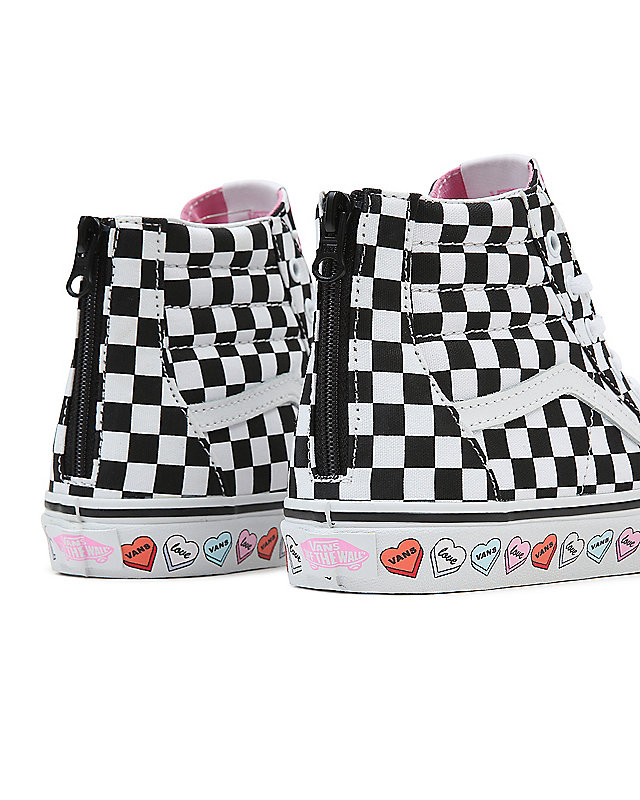 Zapatillas de niños Candy Hearts SK8-Hi con cremallera (8-14 años) 7