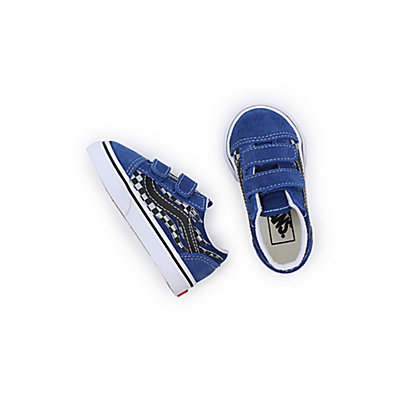 Toddler Reflective Flame Old Skool Hook And Loop Shoes (1-4 Years) 2