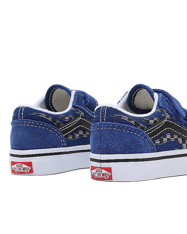 Toddler Reflective Flame Old Skool Hook And Loop Shoes (1-4 Years) 6