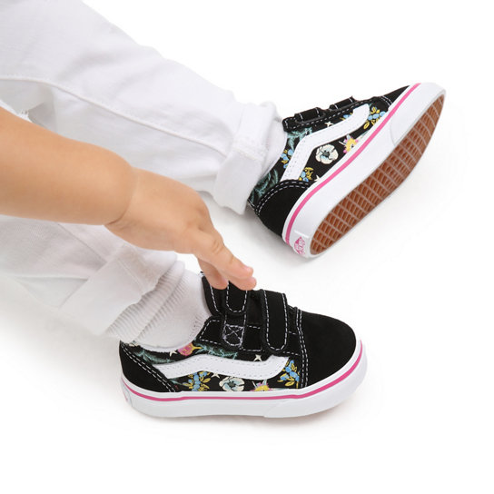 Kleinkinder Floral Old Skool Schuhe mit Klettverschluss (1-4 Jahre) | Vans