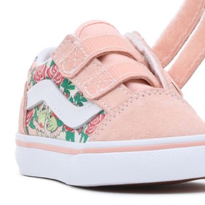 Kids pink and white hot sale vans