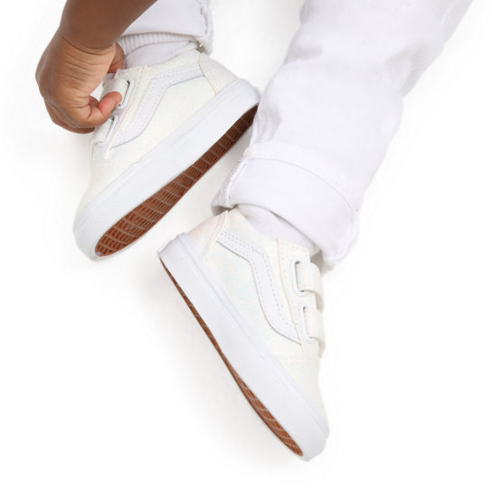 Kleinkinder Glitter Old Skool Schuhe mit Klettverschluss (1-4 Jahre) | Vans