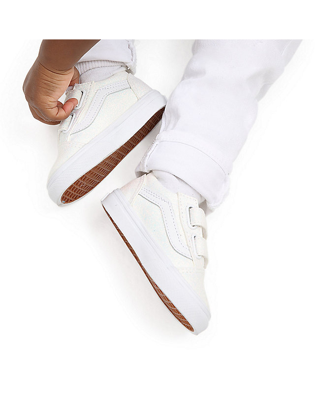 Kleinkinder Glitter Old Skool Schuhe mit Klettverschluss (1-4 Jahre) 1