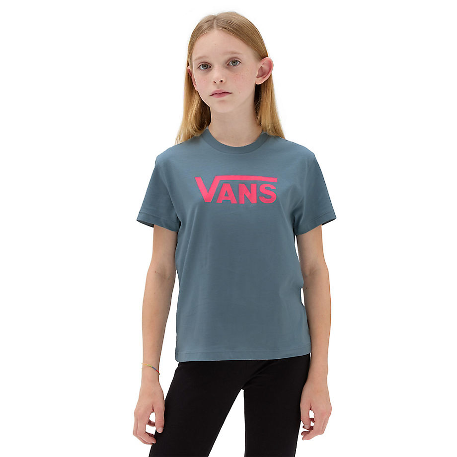 Vans Girls Flying V Crew T-shirt (8-14 Years) (citadel) Girls Multicolour