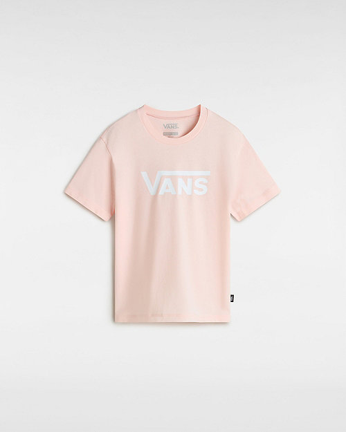 Vans Girls Flying V Crew T-shirt (8-14 Years) (chintz Rose) Girls Pink
