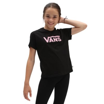 Flying Girls Black | | years) T-shirt Vans V (8-14 Crew
