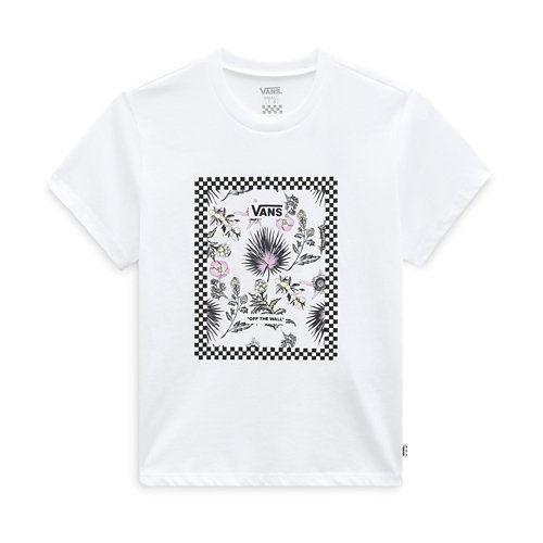 Camiseta+de+ni%C3%B1as+Border+Floral+%288-14+a%C3%B1os%29