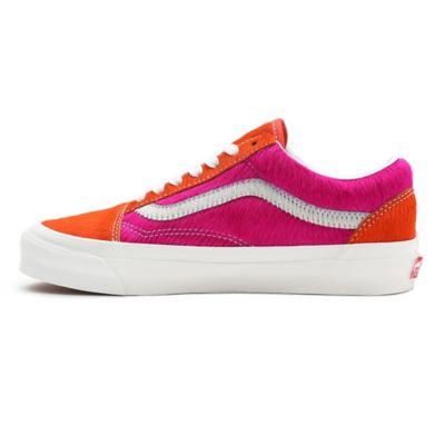 Orange and shop pink vans