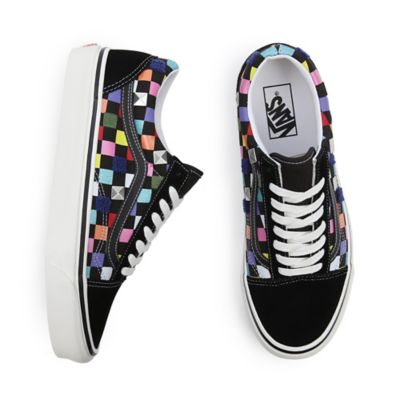 Vans multicolor best sale checkerboard old skool