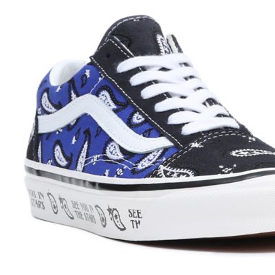 Blue and black clearance vans shoes