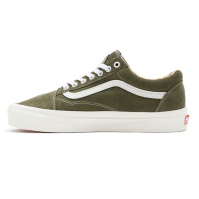 Mens green store old skool vans