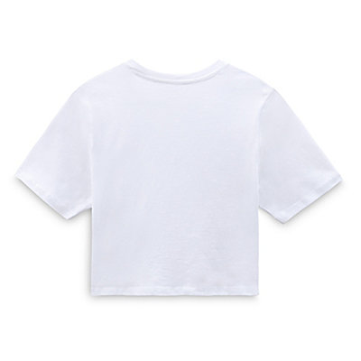 Flying V Crop Crew Sport T-shirt | White | Vans