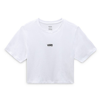 Flying V Crop Crew Sport T-Shirt | Weiß | Vans