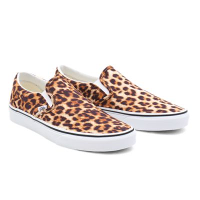 leopard slip on shoes