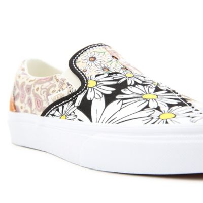 vans hibiscus slip on