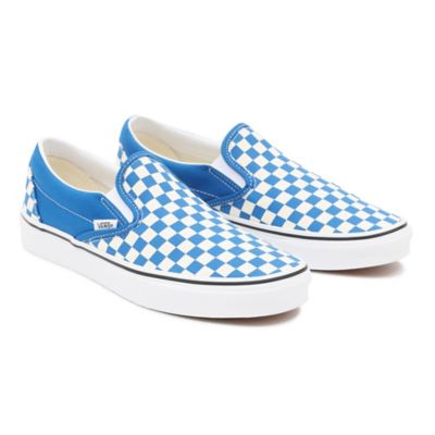 Checkerboard Classic Slip-On Shoes | Blue | Vans
