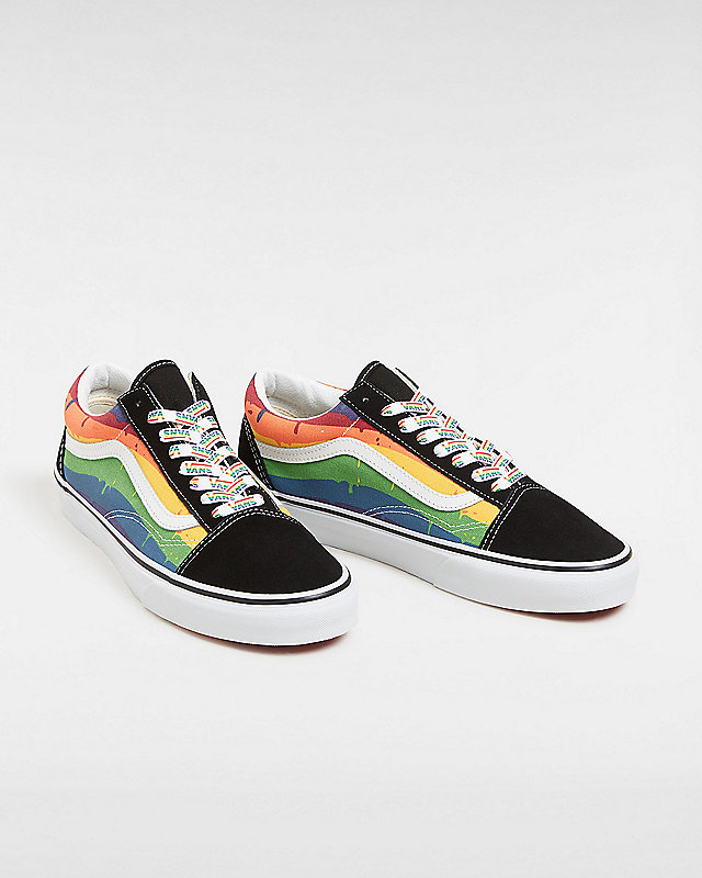 Rainbow Drip Old Skool Shoes 2