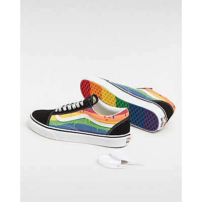 Rainbow Drip Old Skool Shoes 3