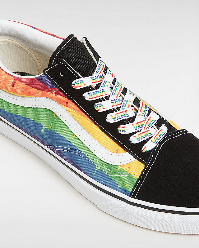 Rainbow Drip Old Skool Shoes 4