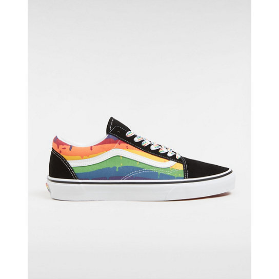 Rainbow Drip Old Skool Shoes | Vans