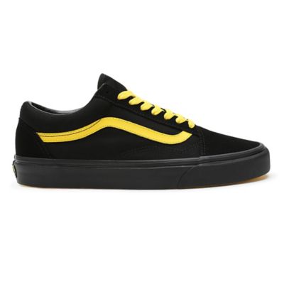 Black vans yellow clearance stripe