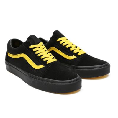 Old skool vans black and yellow best sale