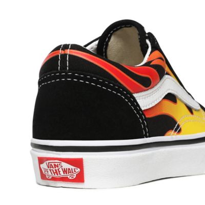 Kids vans cheap with flames