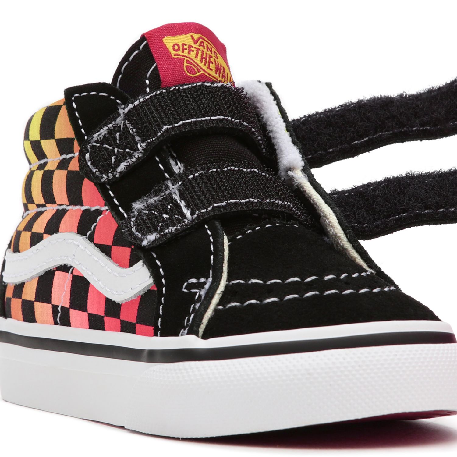 Vans sale velcro flames