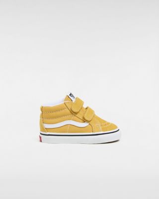 Vans Zapatillas De Bebé Sk8-mid Reissue Con Cierre Adherente (1-4 Años) (color Theory Golden Glow) Toddler Amarillo