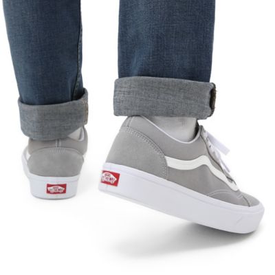 Womens grey vans clearance shoes