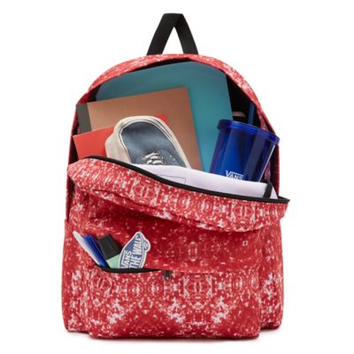 Vans red deals hawaiian backpack