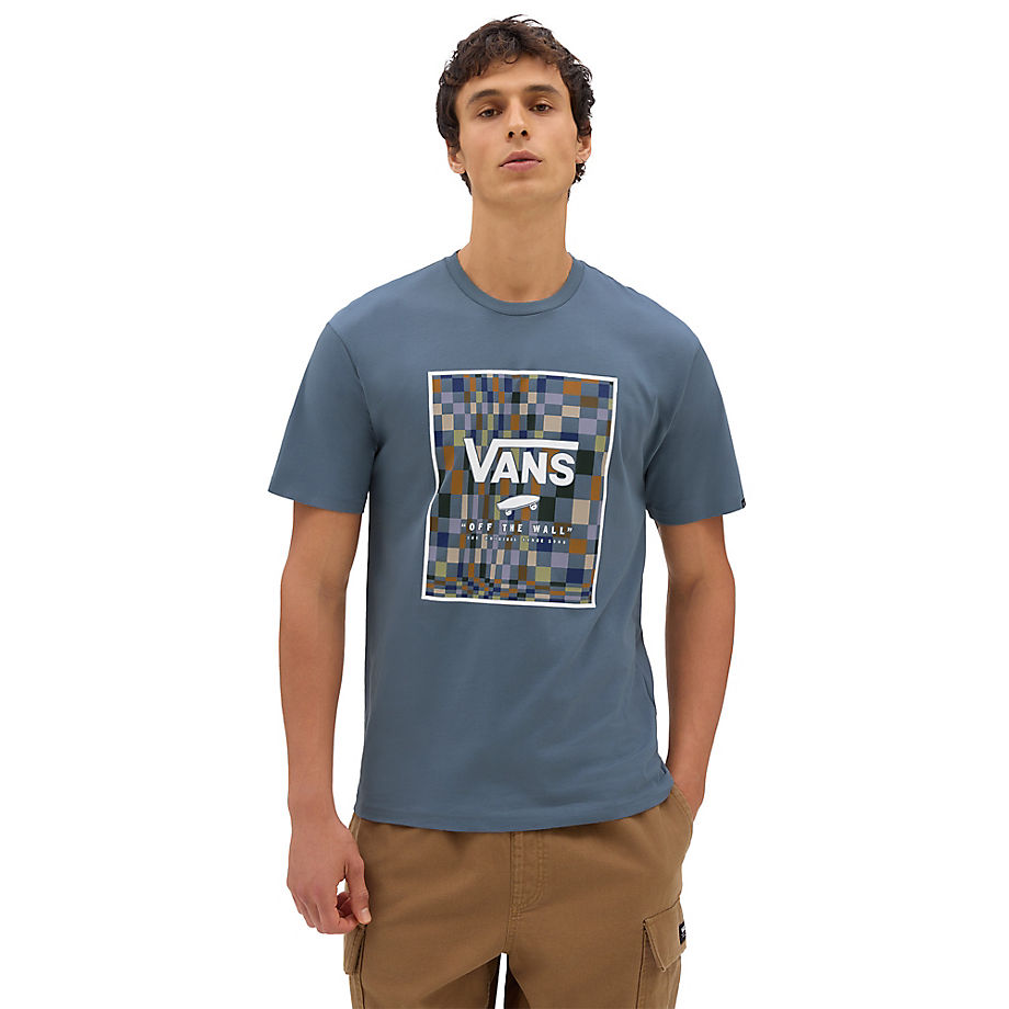 Vans Classic Print Box T-shirt (blue Mirage/woo) Herren Blau
