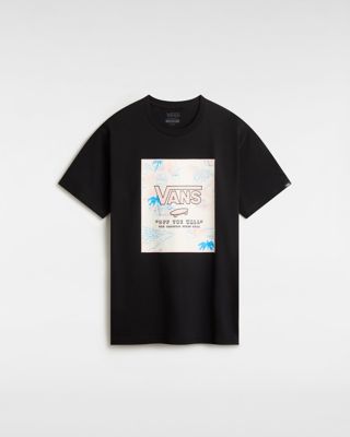 Vans Classic Print Box Tee (black-chintz Rose) Heren Zwart