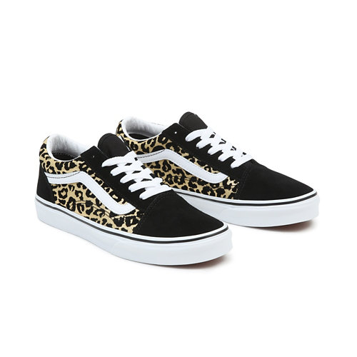 Youth+Flocked+Leopard+Old+Skool+Shoes+%288-14+years%29