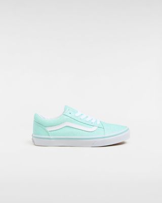 Vans Old Skool Glitter Kinderschoenen (8-14 Jaar) (glitter Pastel Blue) Youth Blauw